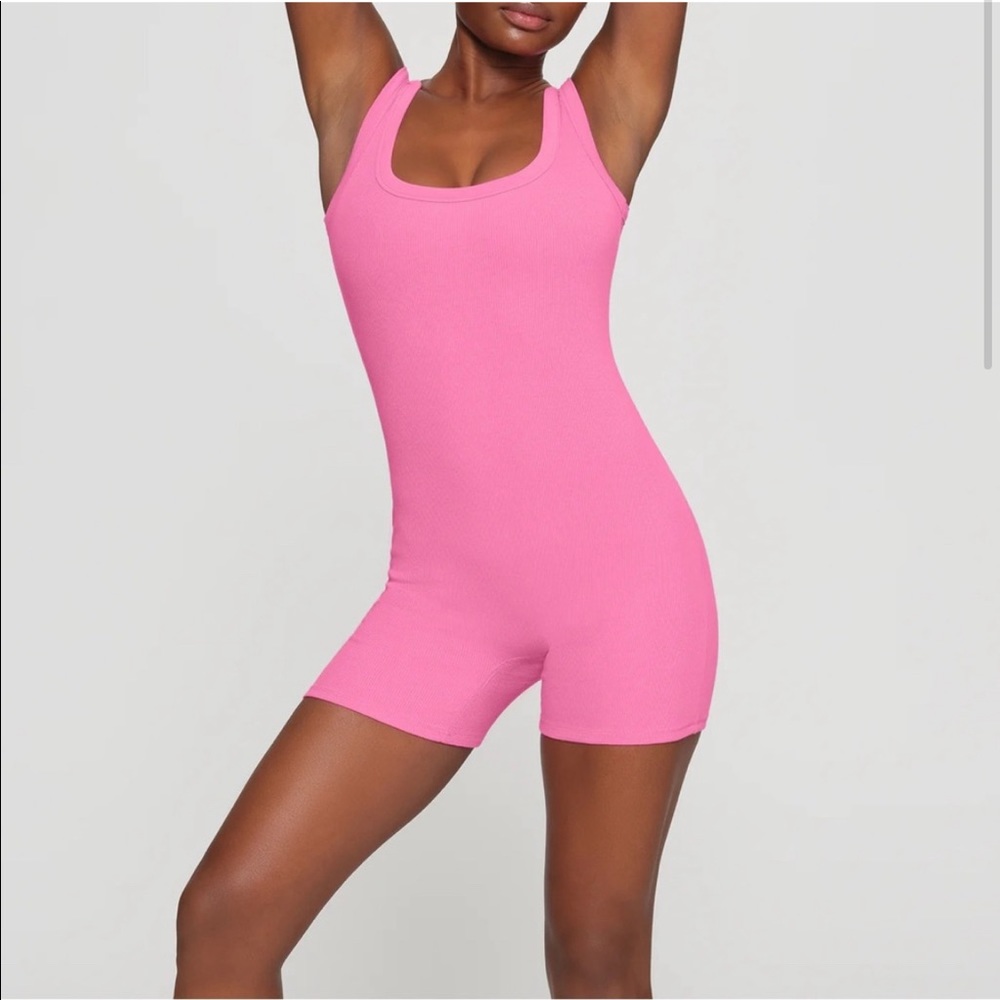Skims Pink Sugar Cotton Rib Onside